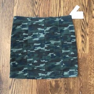 Free people camo skirt